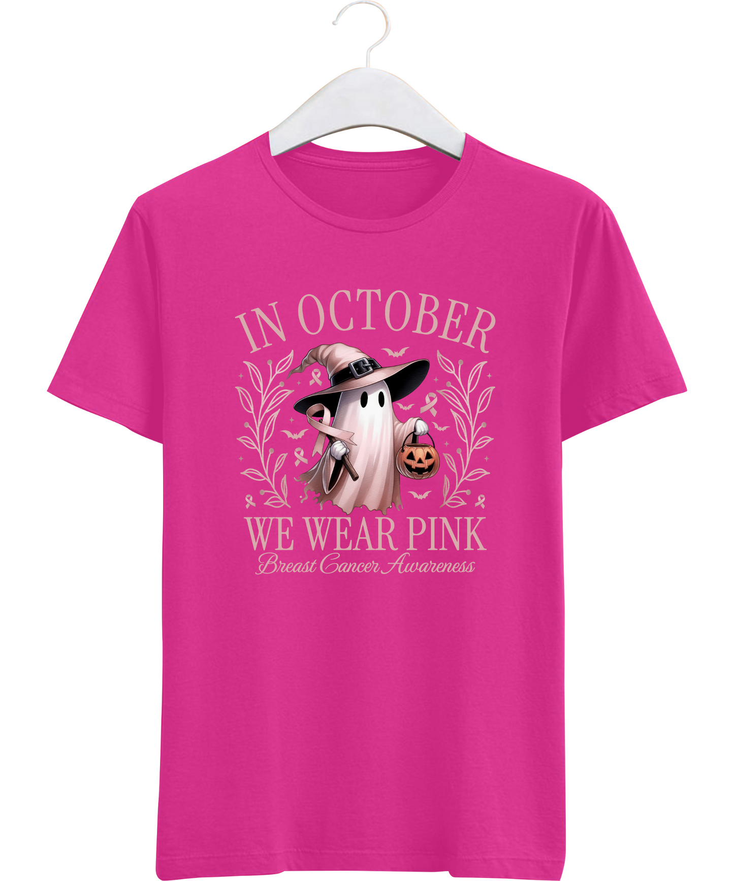 In October We Wear PINK Ghost T-shirt