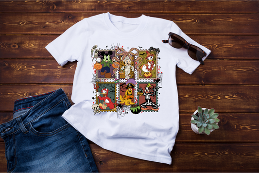 Halloween Retro Friends T-shirt