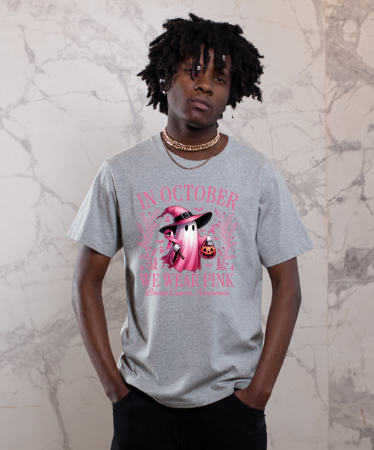 In October We Wear PINK Ghost T-shirt