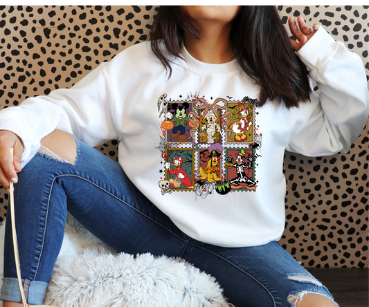 Halloween Retro Friends Sweatshirt