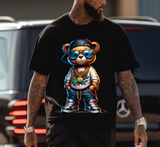 Street Bear Men's Graphic Tshirt