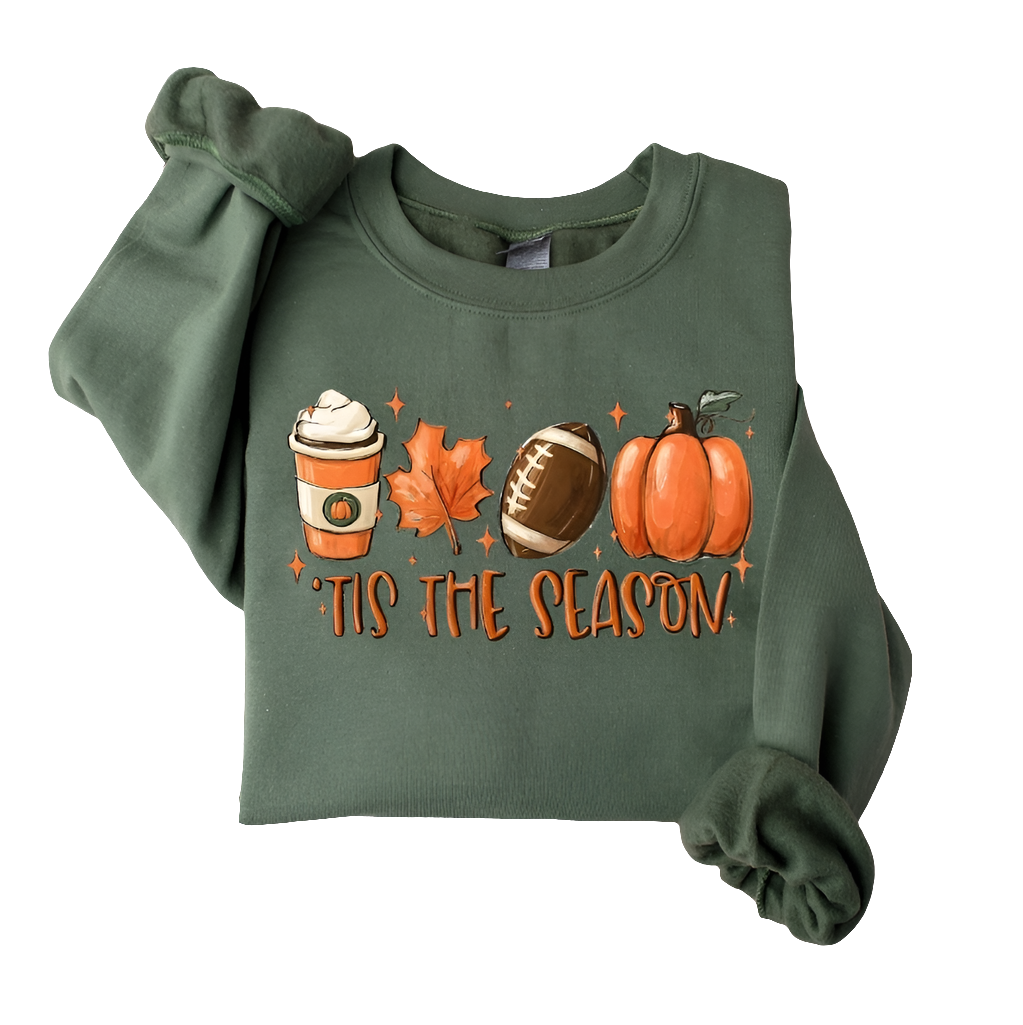 Tis The Football Fall Season Crewneck Sweatshirt