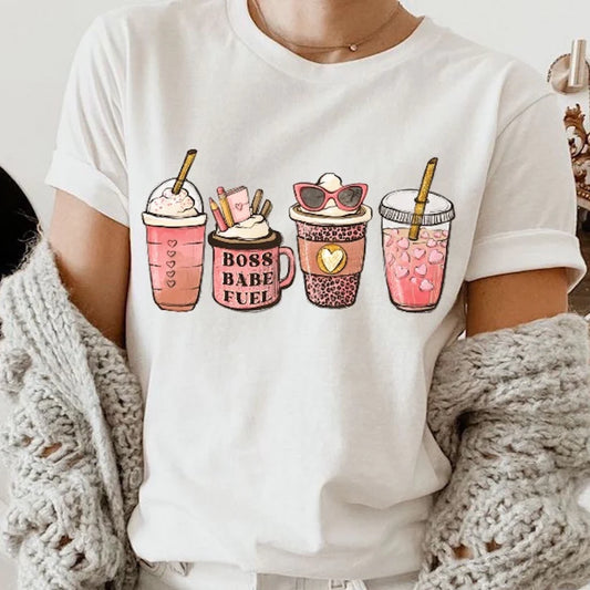 Boss Babe Latte Ladies Shirt