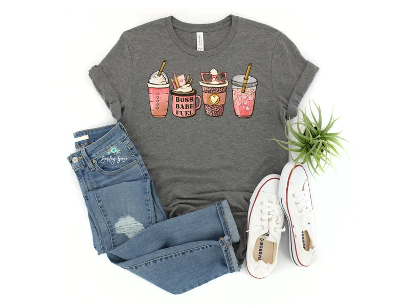 Boss Babe Latte Ladies Shirt