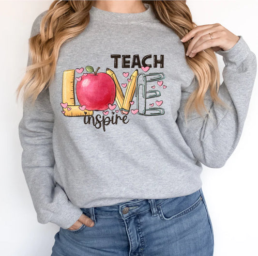 TEACH. LOVE. INSPIRE Ladies Sweater